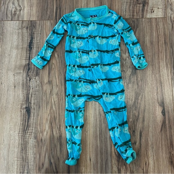Kickee Pants Blue Marine Footies One Piece - Picture 1 of 4